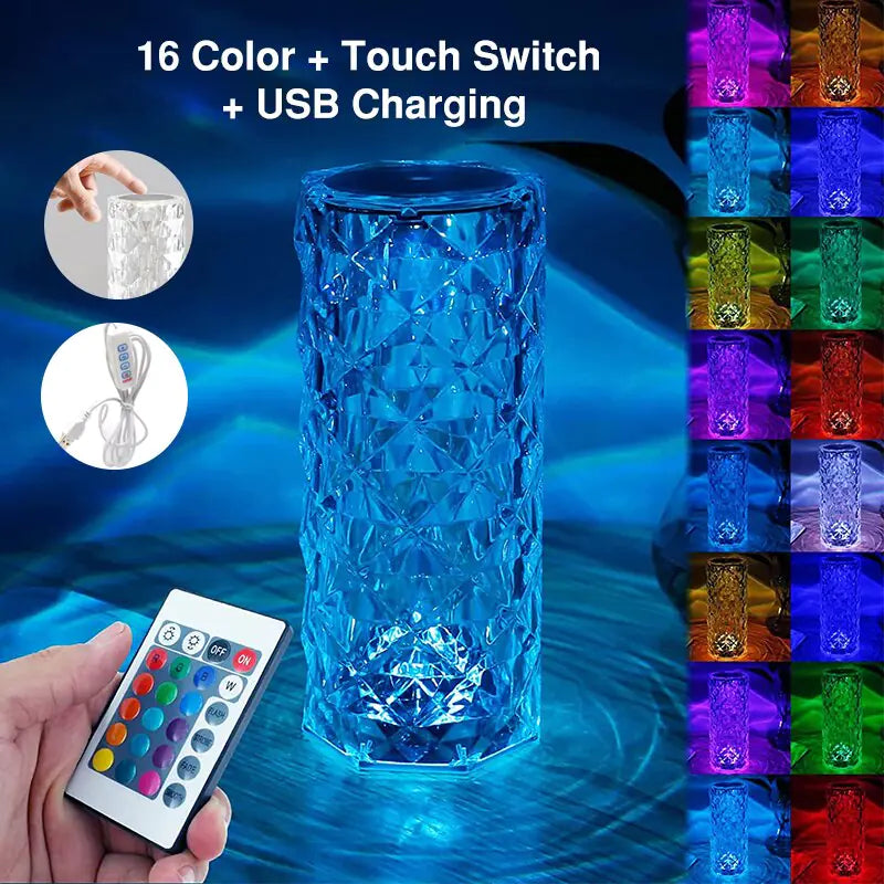 16Colors USB Rechargeable LED Room Decor