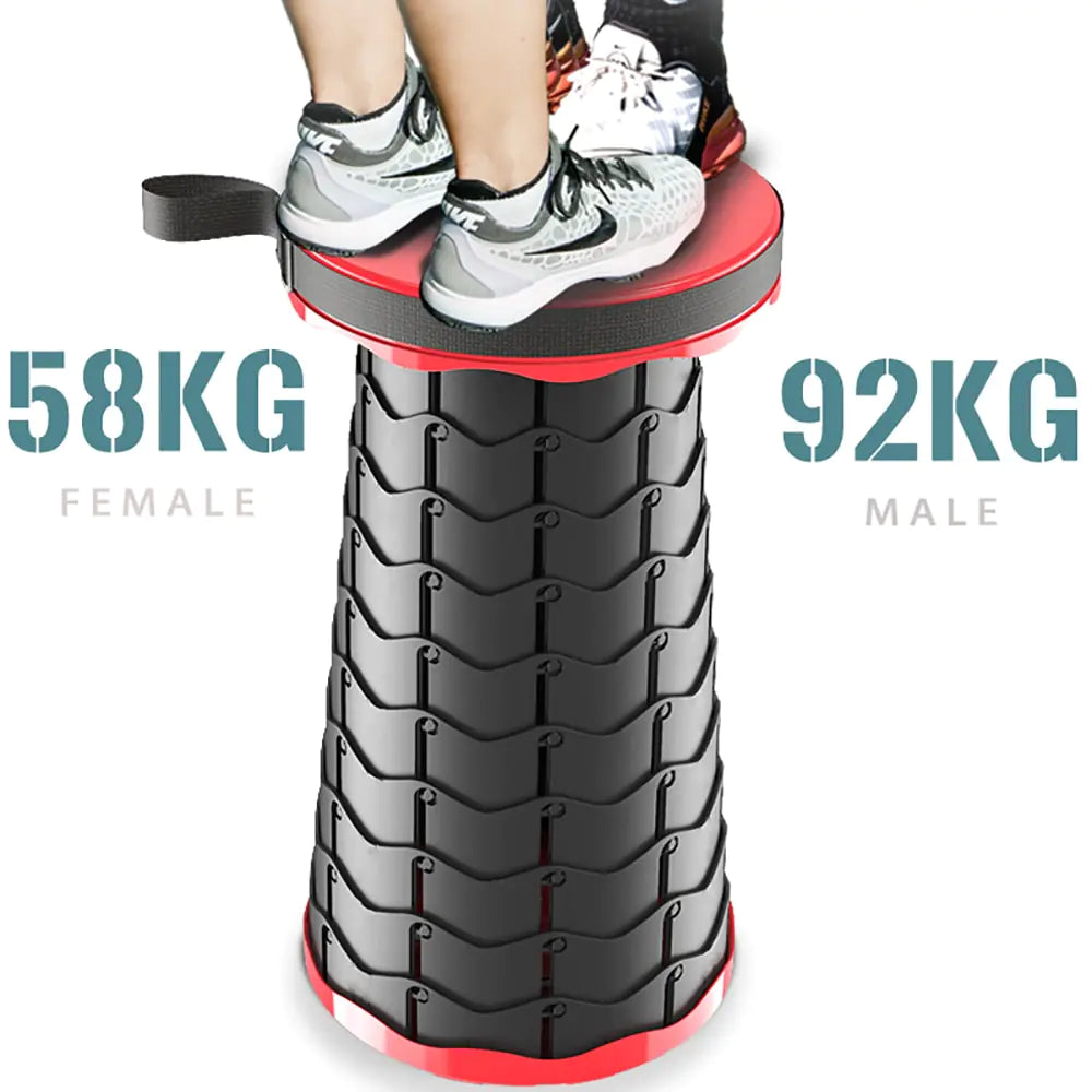 Portable Telescoping, Collapsible Stool Chair