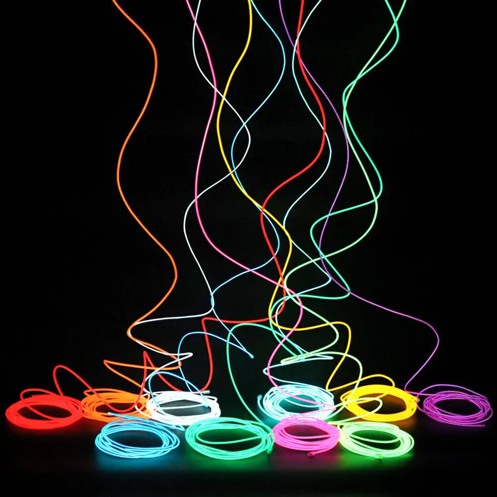 Led Neon Dance Party Atmosphere Decor Lamp Rope Tube Waterproof Multicolor