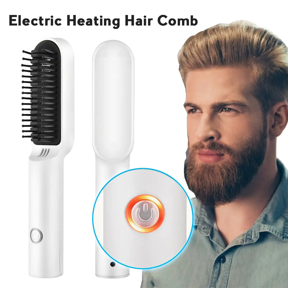 Ceramic Electric Hair Brush Straightener