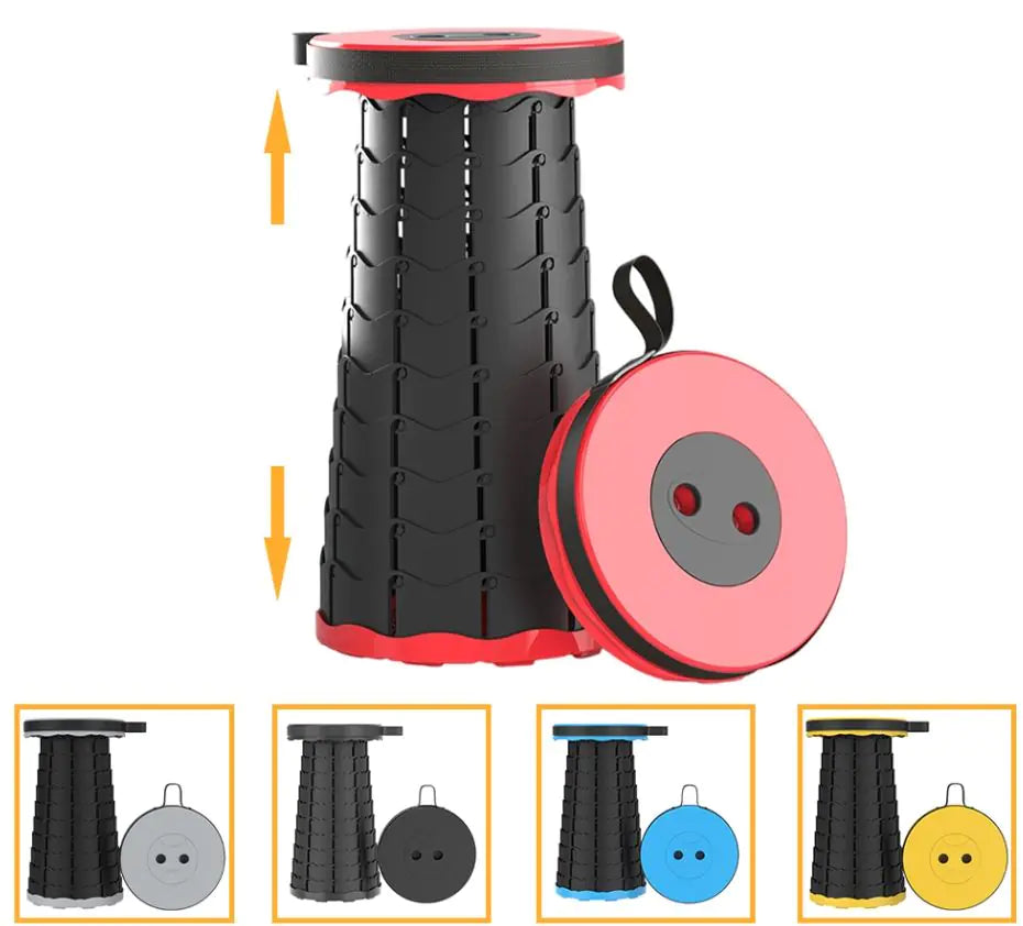 Portable Telescoping, Collapsible Stool Chair