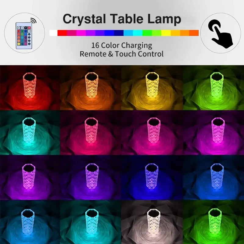 16Colors USB Rechargeable LED  Room Decor